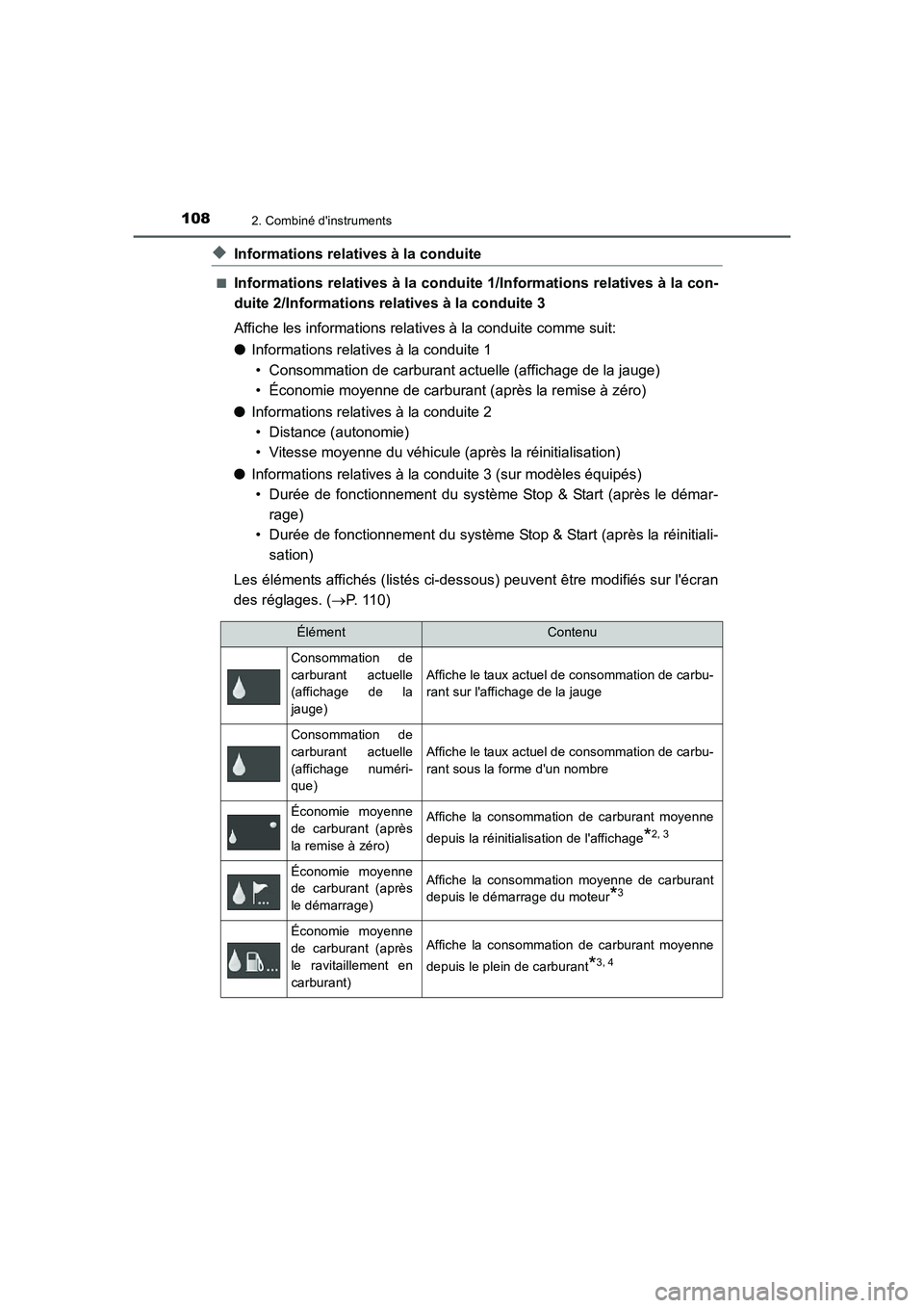 TOYOTA AURIS TOURING SPORTS 2015  Manuel du propriétaire (in French) 1082. Combiné dinstruments
UK_AURIS_Touring_Sport_EK (OM12J32K)
◆Informations relatives à la conduite
■Informations relatives à la conduite 1/Informations relatives à la con-
duite 2/Informat