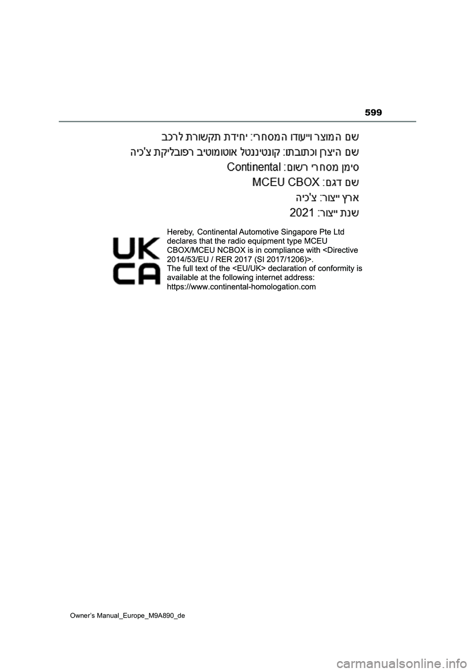 TOYOTA BZ4X 2023  Betriebsanleitungen (in German) 599
Owner’s Manual_Europe_M9A890_de 