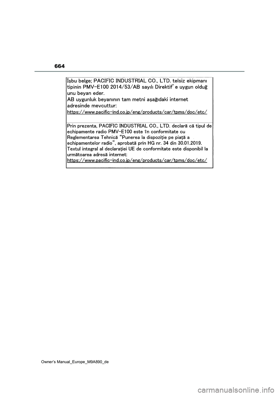 TOYOTA BZ4X 2023  Betriebsanleitungen (in German) 664
Owner’s Manual_Europe_M9A890_de 