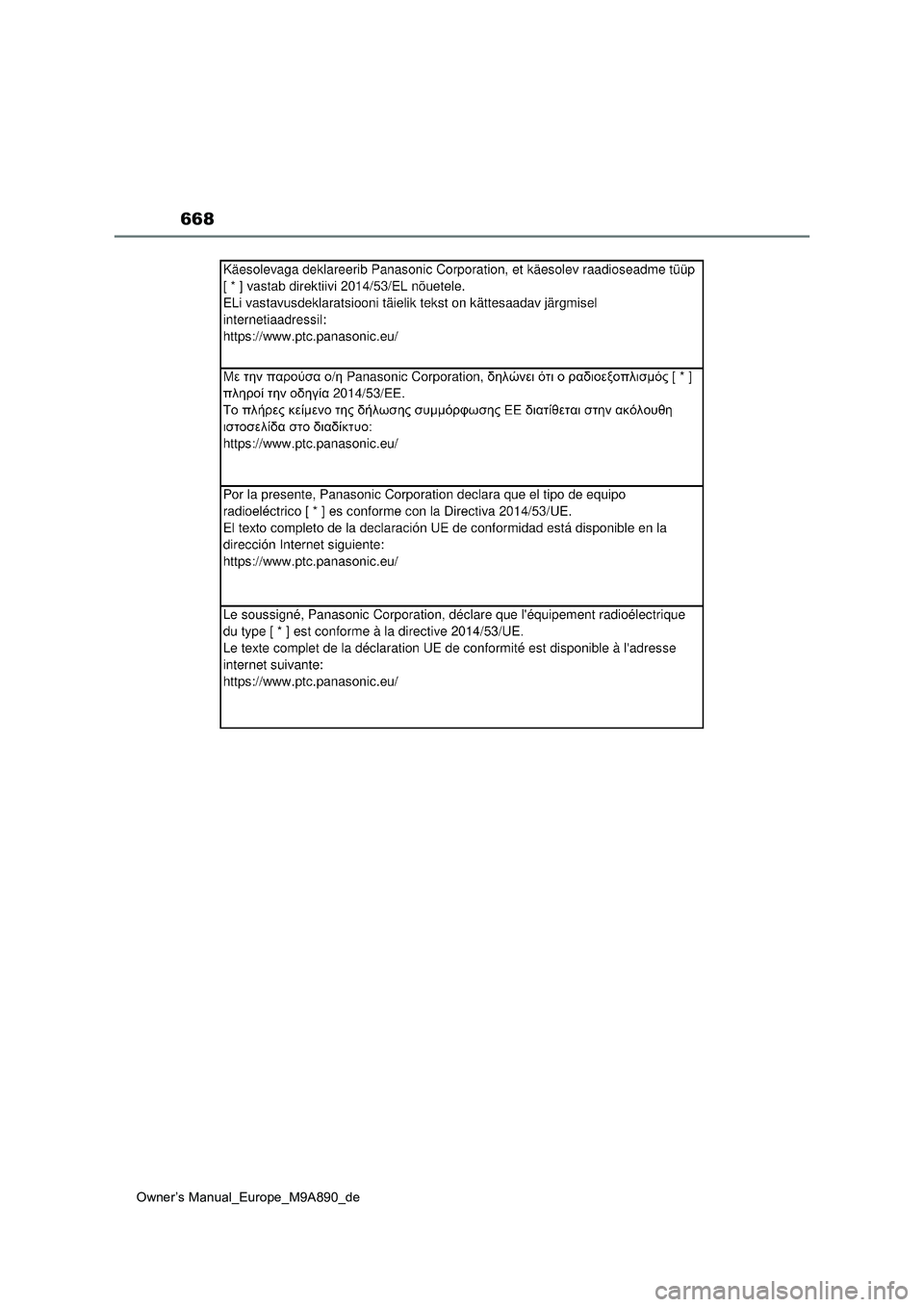 TOYOTA BZ4X 2023  Betriebsanleitungen (in German) 668
Owner’s Manual_Europe_M9A890_de 