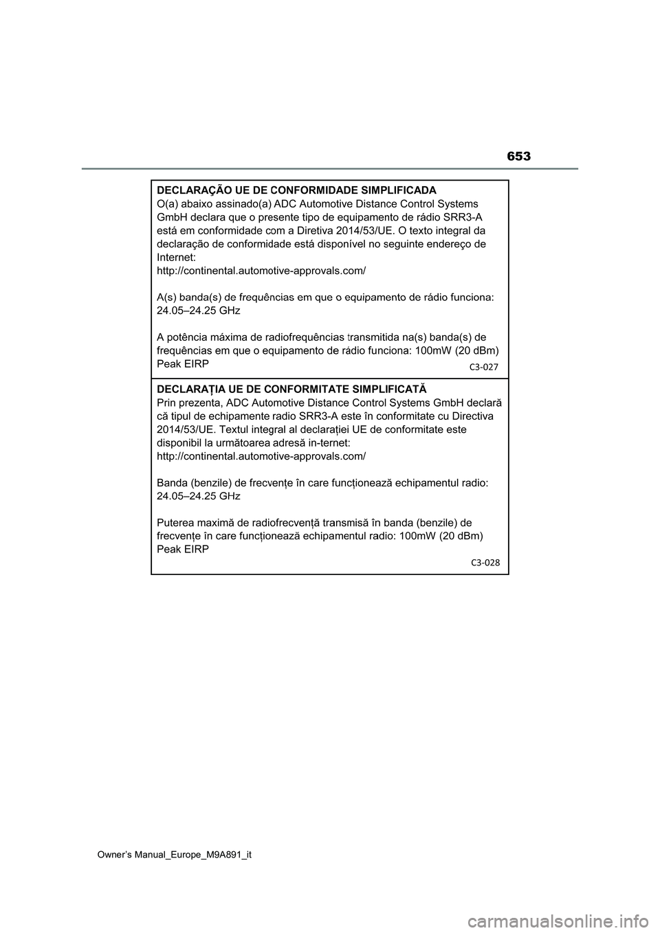 TOYOTA BZ4X 2023  Manuale duso (in Italian) 653
Owner’s Manual_Europe_M9A891_it 