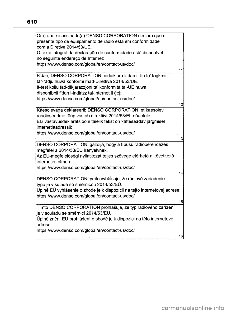 TOYOTA CAMRY 2022  Instrukcja obsługi (in Polish) 610
3 Camry HV OM33F05E  11/3/21  14:32  Page 610    (Black plate) 