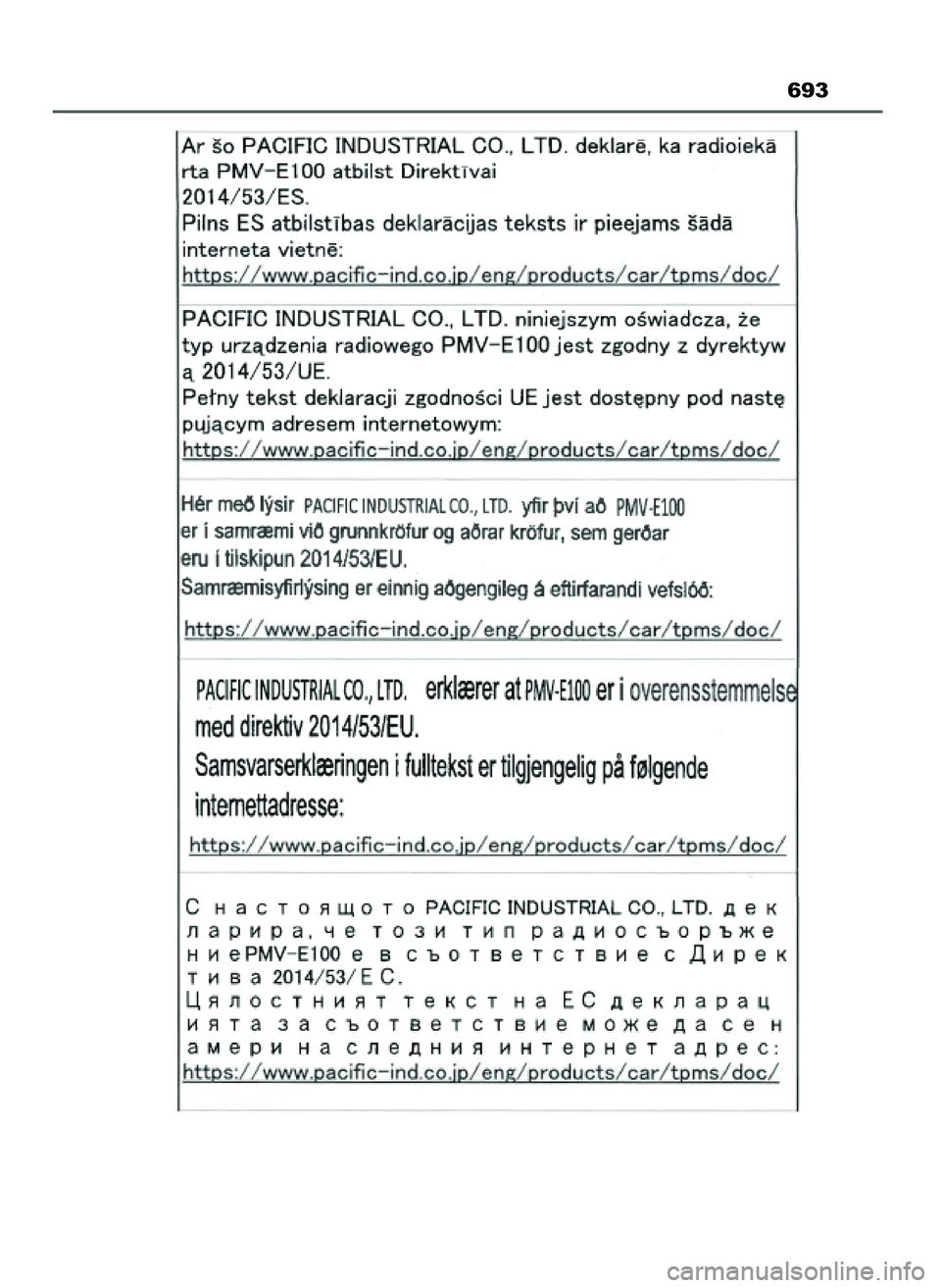 TOYOTA CAMRY 2022  Instrukcja obsługi (in Polish) 693
3 Camry HV OM33F05E  11/3/21  14:33  Page 693    (Black plate) 