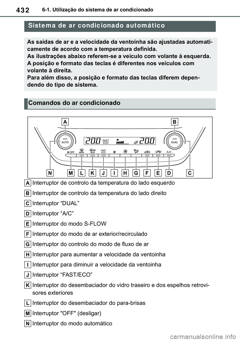 TOYOTA COROLLA 2020  Manual de utilização (in Portuguese) 432
�&�2�5�2�/�/�$ �+�9 �7�0�0�7 �(�(
������8�W�L�O�L�]�D�o�m�R��G�R��V�L�V�W�H�P�D��G�H��D�U��F�R�Q�G�L�F�L�R�Q�D�G�R
�����8�V�L�Q�J��W�K�H��D�L�U��F�R�Q�G�L�W�L�R�Q�L�Q�J��V�\�V�W�