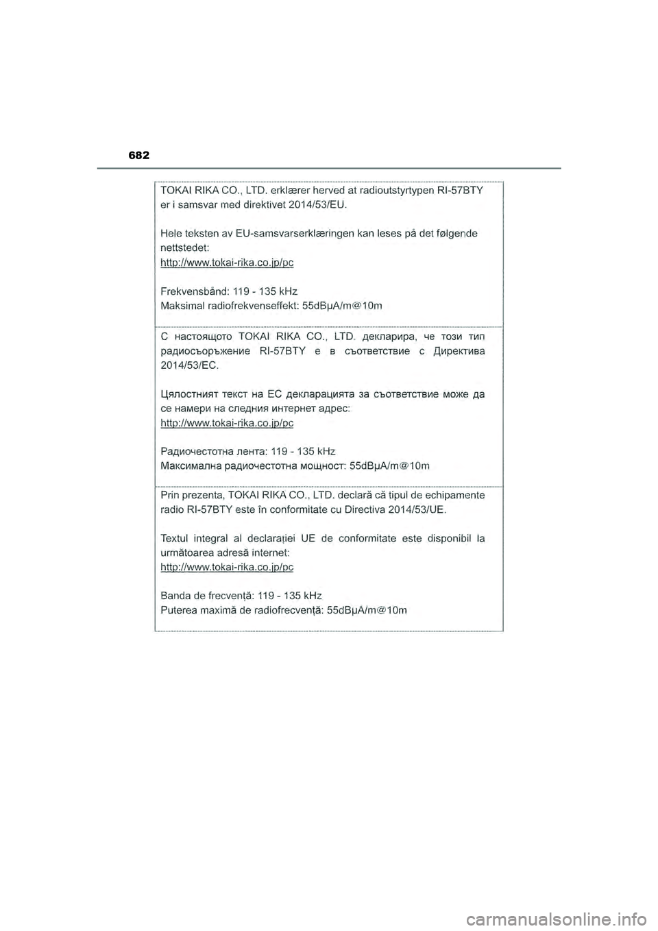 TOYOTA HILUX 2022  Instructieboekje (in Dutch) 682
HILUX_OM_OM0K513E_(EE)
HILUX_OM_OM0K513E_(EE).book  Page 682  Wednesday, May 26, 2021  11:09 AM 
