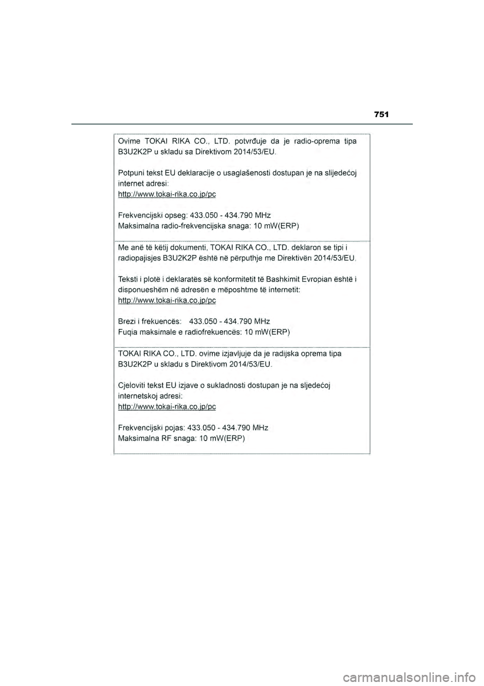 TOYOTA HILUX 2022  Instructieboekje (in Dutch) 751
HILUX_OM_OM0K513E_(EE)
HILUX_OM_OM0K513E_(EE).book  Page 751  Wednesday, May 26, 2021  11:09 AM 