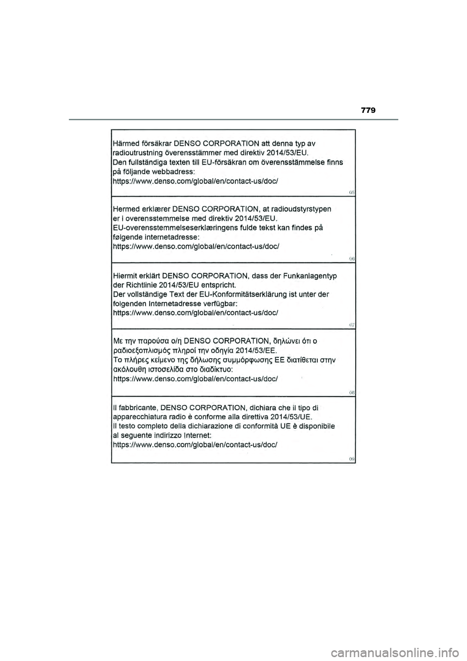 TOYOTA HILUX 2022  Instructieboekje (in Dutch) 779
HILUX_OM_OM0K513E_(EE)
HILUX_OM_OM0K513E_(EE).book  Page 779  Wednesday, May 26, 2021  11:09 AM 