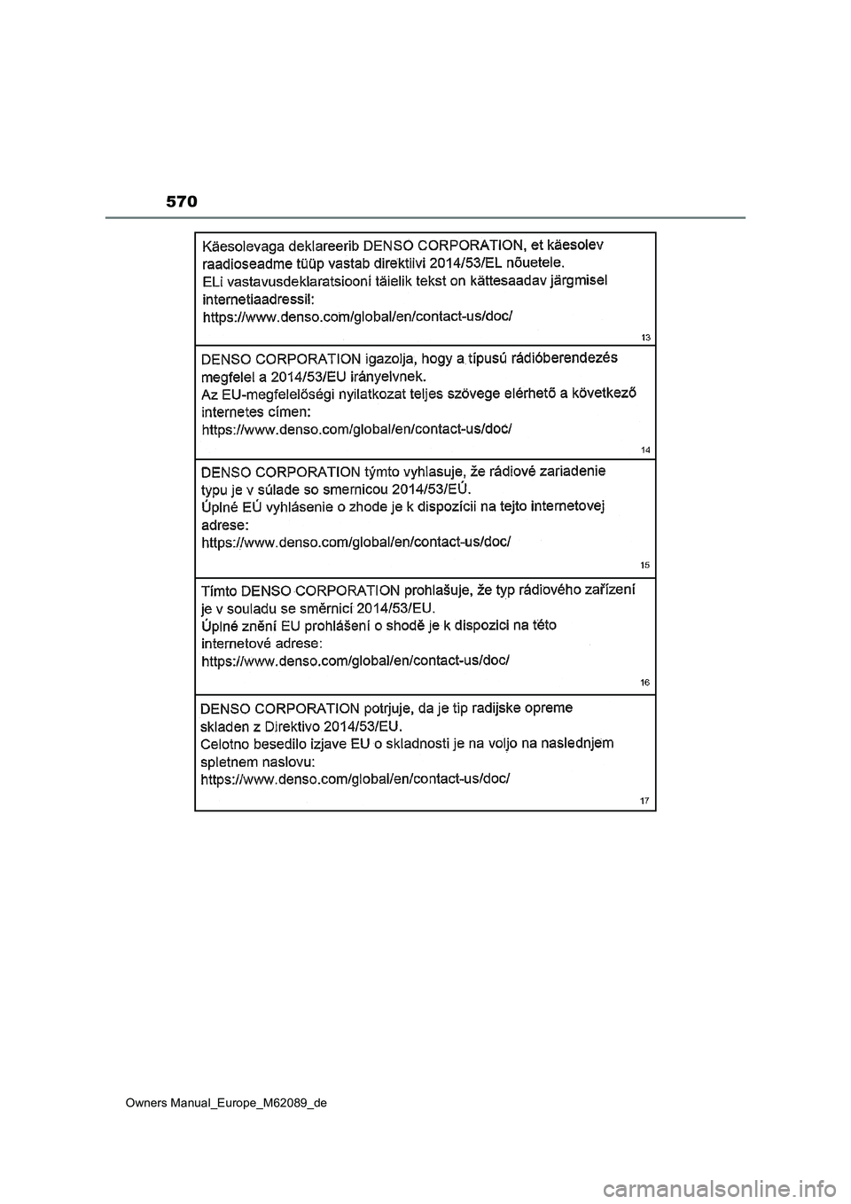 TOYOTA MIRAI 2022  Betriebsanleitungen (in German) 570
Owners Manual_Europe_M62089_de 