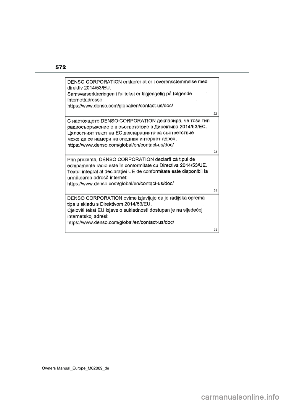 TOYOTA MIRAI 2022  Betriebsanleitungen (in German) 572
Owners Manual_Europe_M62089_de 