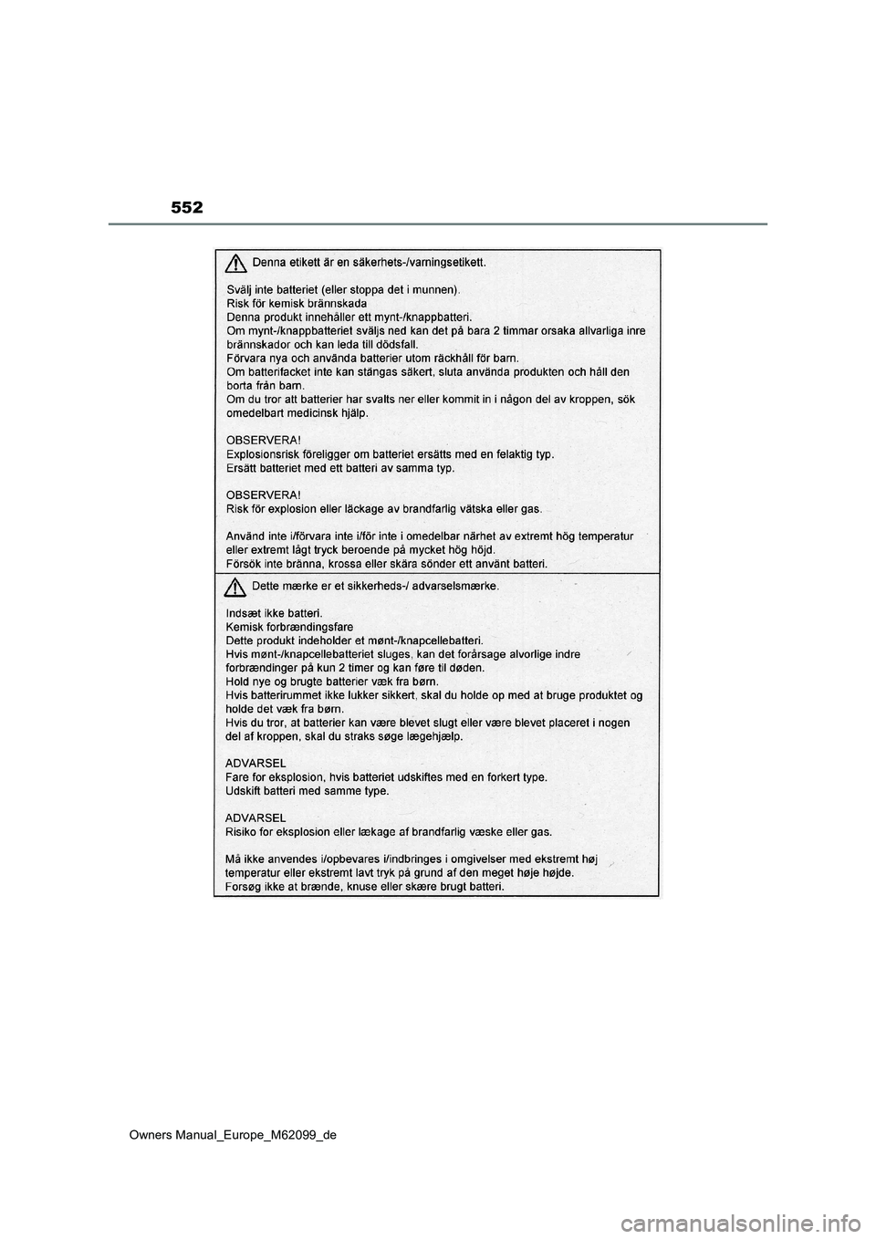 TOYOTA MIRAI 2021  Betriebsanleitungen (in German) 552
Owners Manual_Europe_M62099_de 