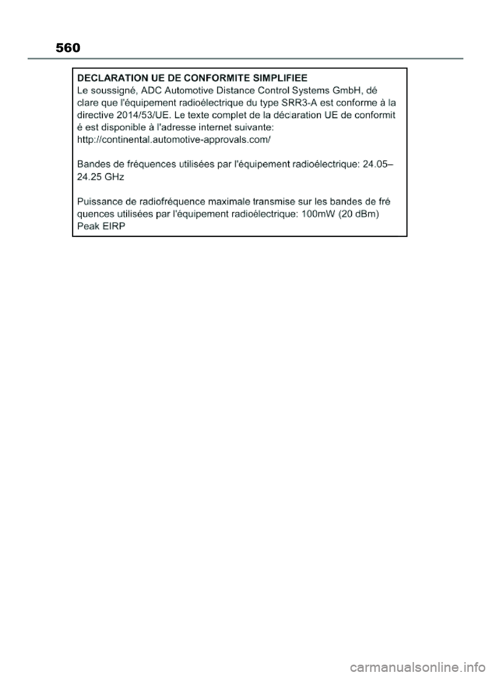 TOYOTA MIRAI 2021  Instrukcja obsługi (in Polish) 560
27 Mirai OM62097E  3/7/21  12:58  Page 560 