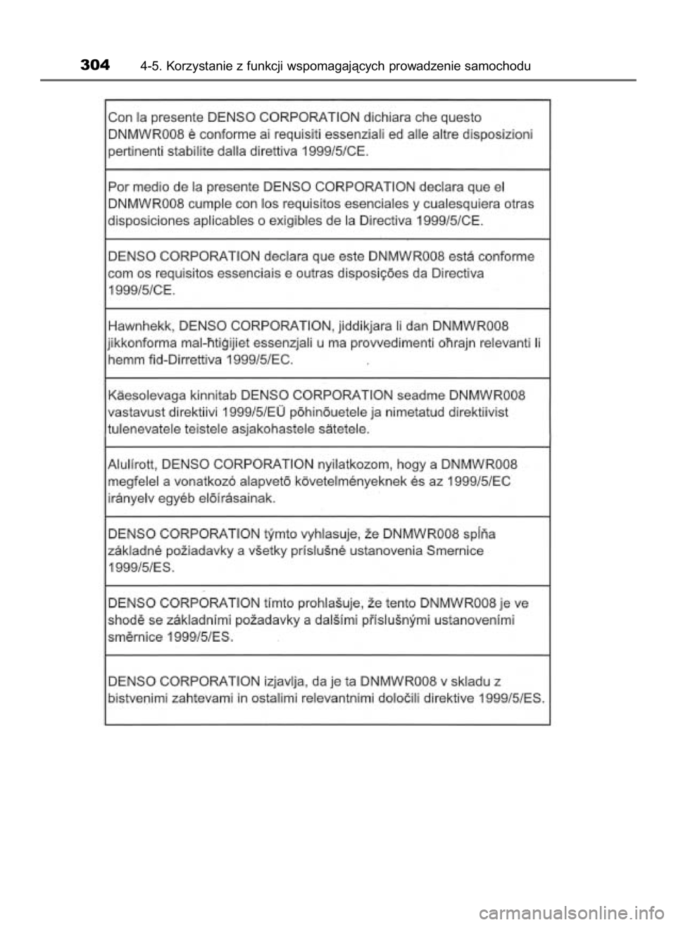 TOYOTA PRIUS 2016  Instrukcja obsługi (in Polish) 3044-5. Korzystanie z funkcji wspomagajàcych prowadzenie samochodu
55 PRIUS OM47A31E  12/30/15  4:19 PM  Page 304    (Black plate) 