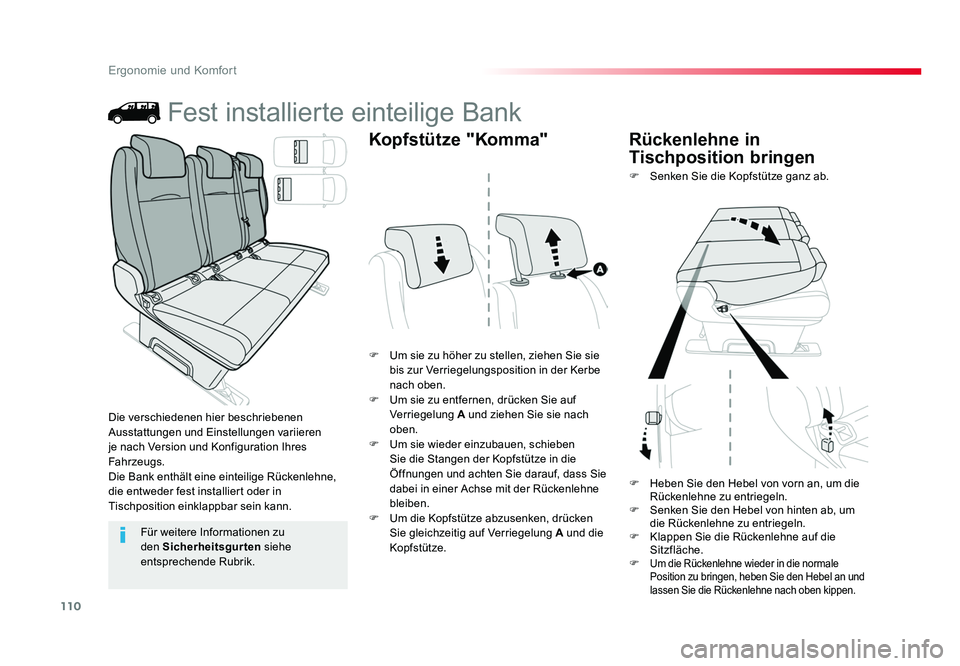 TOYOTA PROACE 2018 Betriebsanleitungen (in German) 110
Ergonomie und Komfort
Jumpy _de_Chap03_ergonomie-et-confort_ed01-2016
Fest installierte einteilige Bank
F Um sie zu höher zu stellen, ziehen Sie sie bis zur Verriegelungsposition in der Kerbe
n TOYOTA PROACE 2018 Betriebsanleitungen (in German) 110
Ergonomie und Komfort
Jumpy _de_Chap03_ergonomie-et-confort_ed01-2016
Fest installierte einteilige Bank
F Um sie zu höher zu stellen, ziehen Sie sie bis zur Verriegelungsposition in der Kerbe
n