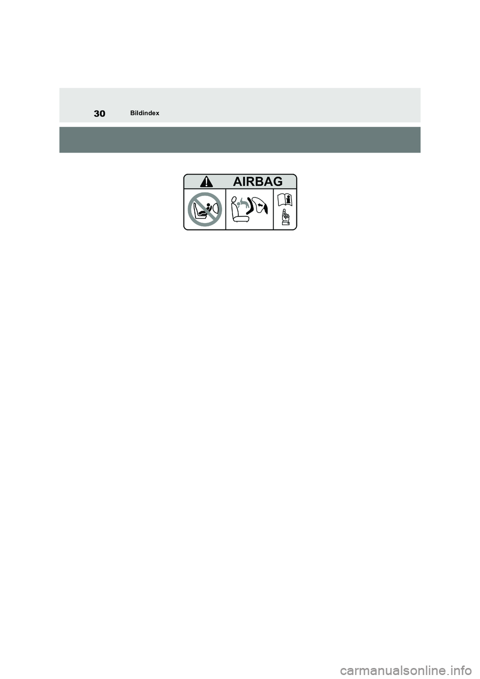 TOYOTA RAV4 2023  Betriebsanleitungen (in German) 30Bildindex 