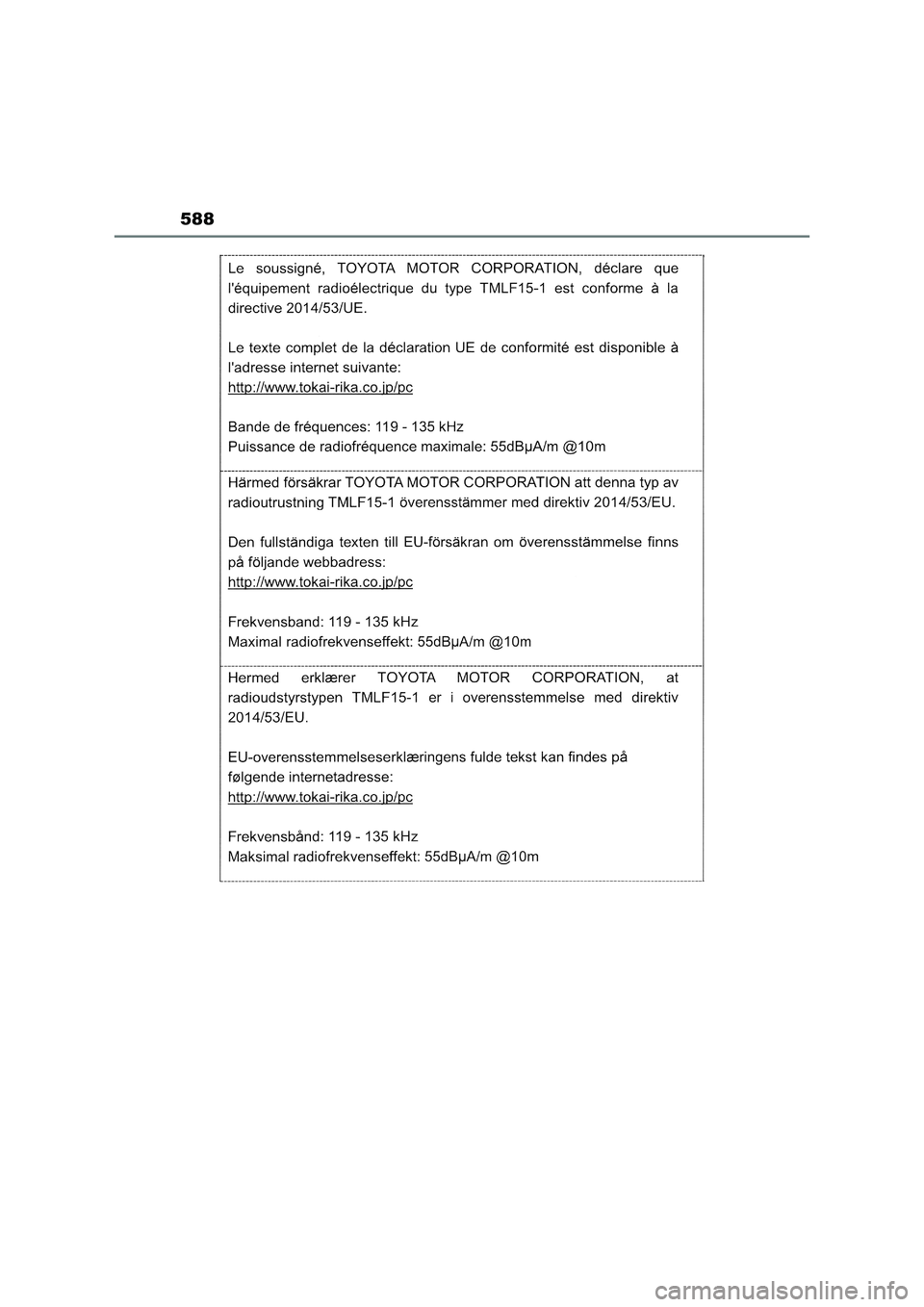 TOYOTA RAV4 2023  Manual del propietario (in Spanish) 588 