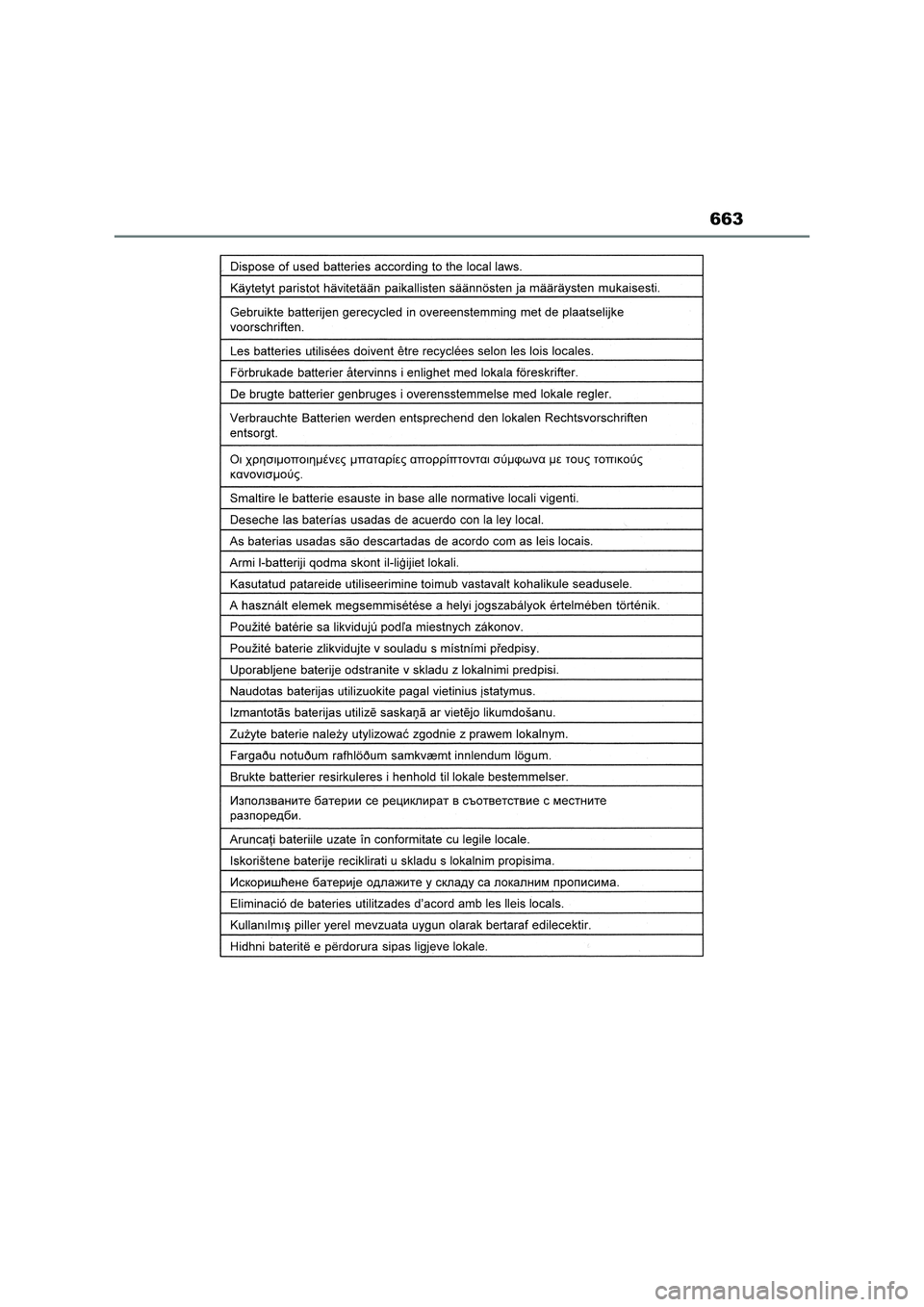 TOYOTA RAV4 2023  Manual del propietario (in Spanish) 663 