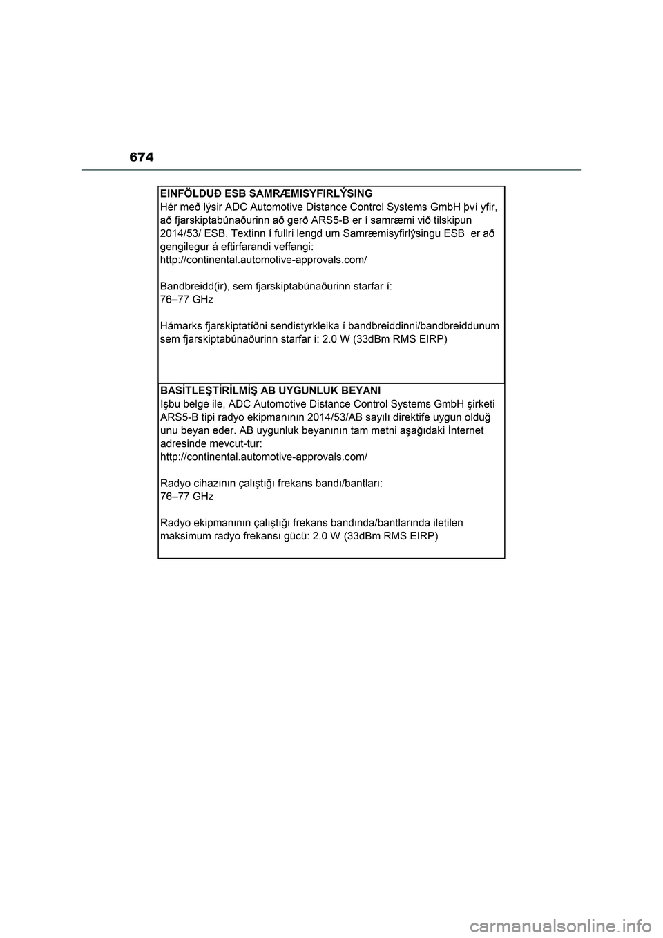 TOYOTA RAV4 2023  Manual del propietario (in Spanish) 674 