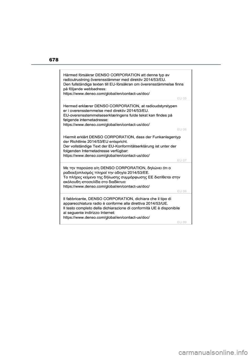 TOYOTA RAV4 2023  Manual del propietario (in Spanish) 678 