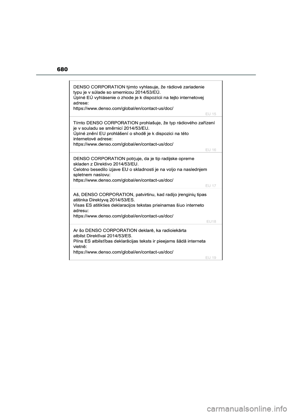 TOYOTA RAV4 2023  Manual del propietario (in Spanish) 680 