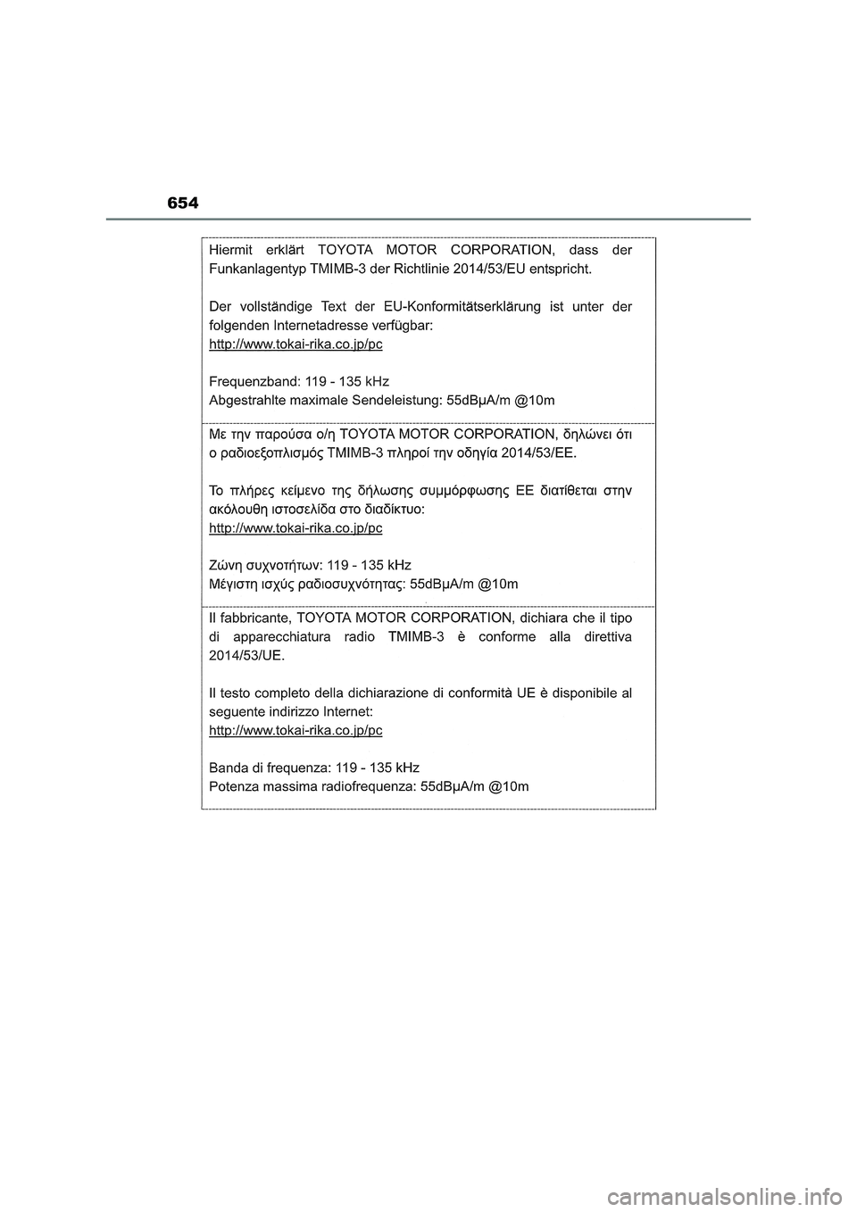 TOYOTA RAV4 2022  Manual del propietario (in Spanish) 654 