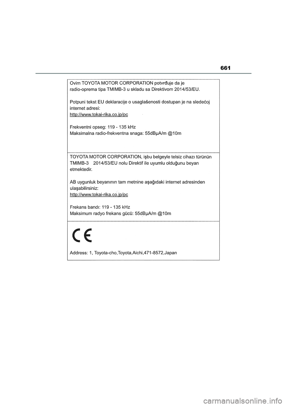 TOYOTA RAV4 2022  Manual del propietario (in Spanish) 661 