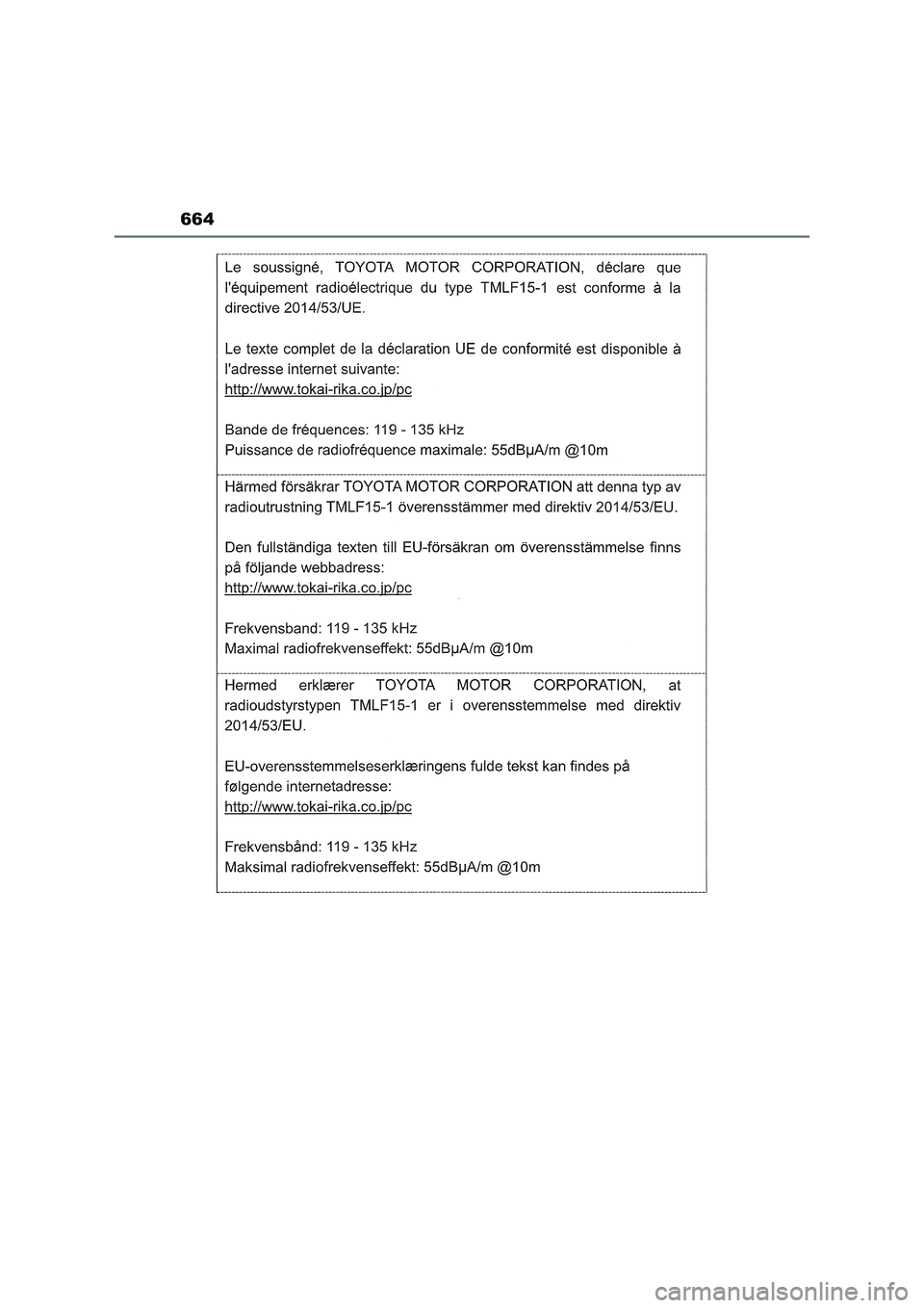 TOYOTA RAV4 2022  Manual del propietario (in Spanish) 664 