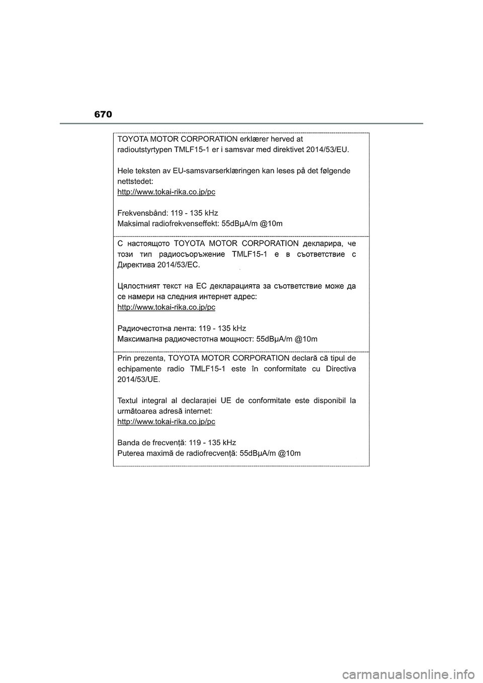 TOYOTA RAV4 2022  Manual del propietario (in Spanish) 670 
