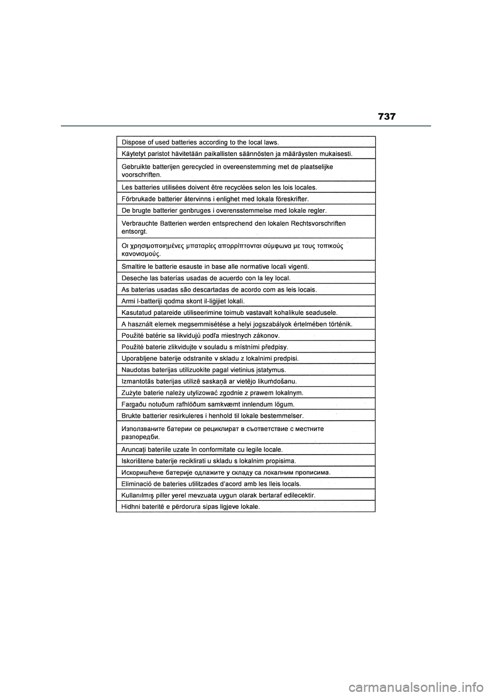 TOYOTA RAV4 2022  Manual del propietario (in Spanish) 737 