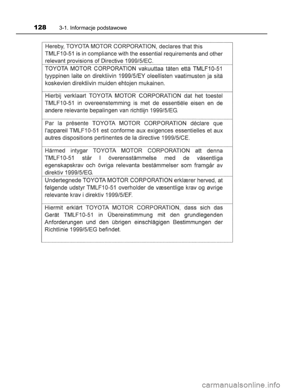 TOYOTA RAV4 2017  Instrukcja obsługi (in Polish) 1283-1. Informacje podstawowe
44 RAV4_OM42753E  2/9/16  10:33  Page 128    (Black plate) 