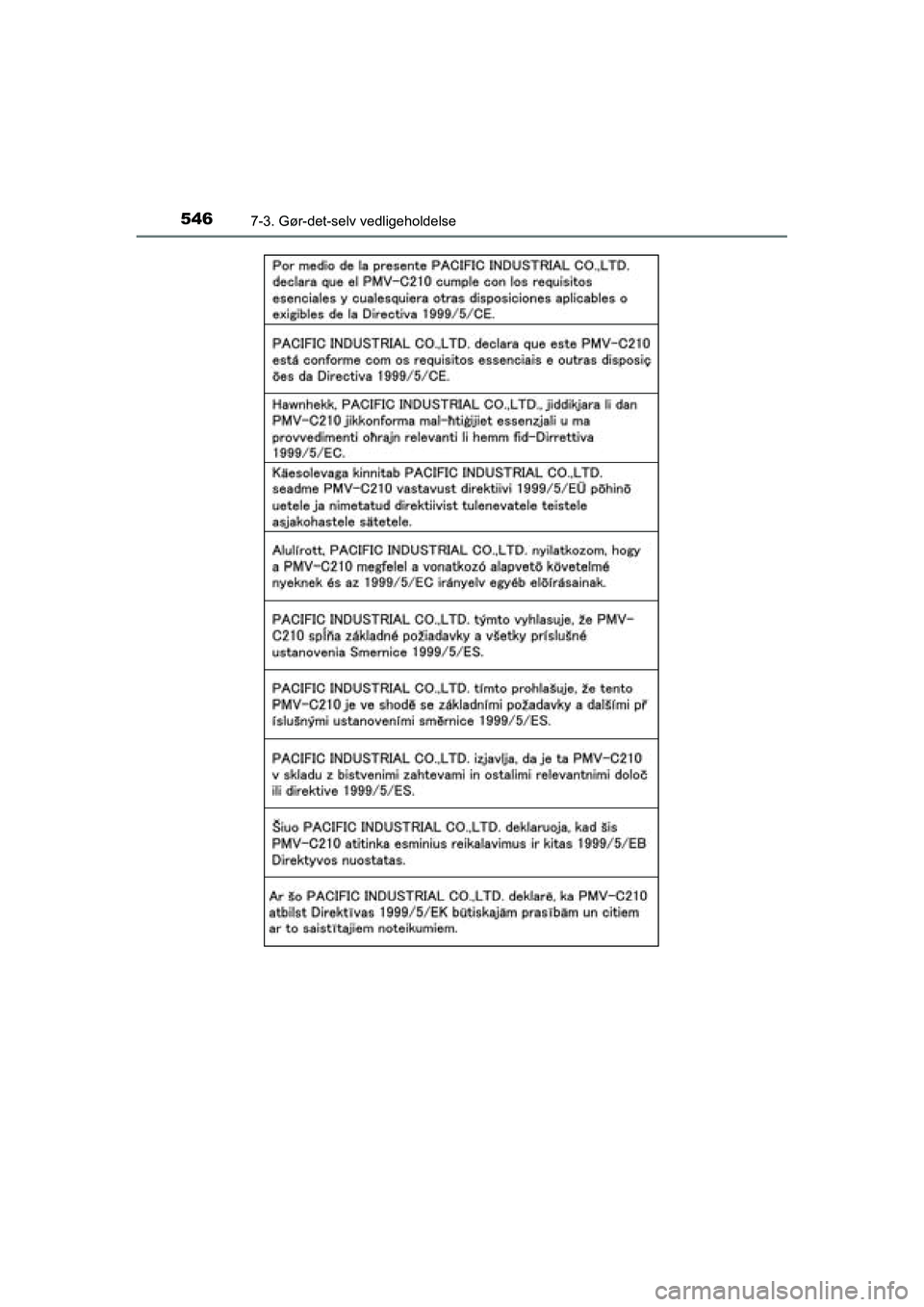 TOYOTA RAV4 2016  Brugsanvisning (in Danish) 5467-3. Gør-det-selv vedligeholdelse
OM42A45DK
OM42A45DK.book  Page 546  Thursday, December 10, 2015  7:36 PM 