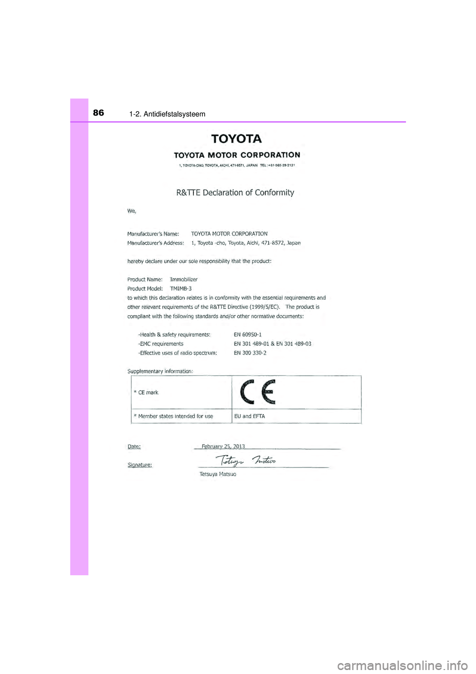 TOYOTA RAV4 2016  Instructieboekje (in Dutch) 861-2. Antidiefstalsysteem
RAV4_OM_OM42A45E_(EE)
RAV4_OM_OM42A45E_(EE).book  Page 86  Tuesday, October 20, 2015  11:26 AM 