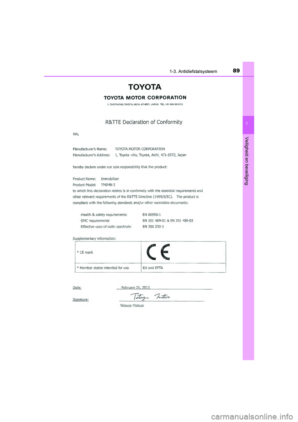 TOYOTA RAV4 HYBRID 2017  Instructieboekje (in Dutch) 891-3. Antidiefstalsysteem
1
RAV4-HV_OM_OM42B04E_(EE)
Veiligheid en beveiliging
RAV4-HV_OM_OM42B04E_(EE).book  Page 89  Friday, August 5, 2016  4:24 PM 