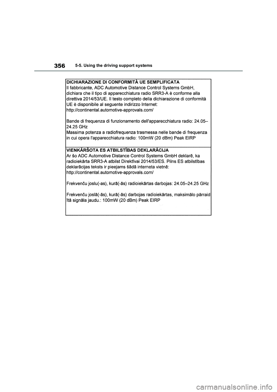 TOYOTA RAV4 PLUG-IN HYBRID 2022  Owners Manual 3565-5. Using the driving support systems 
