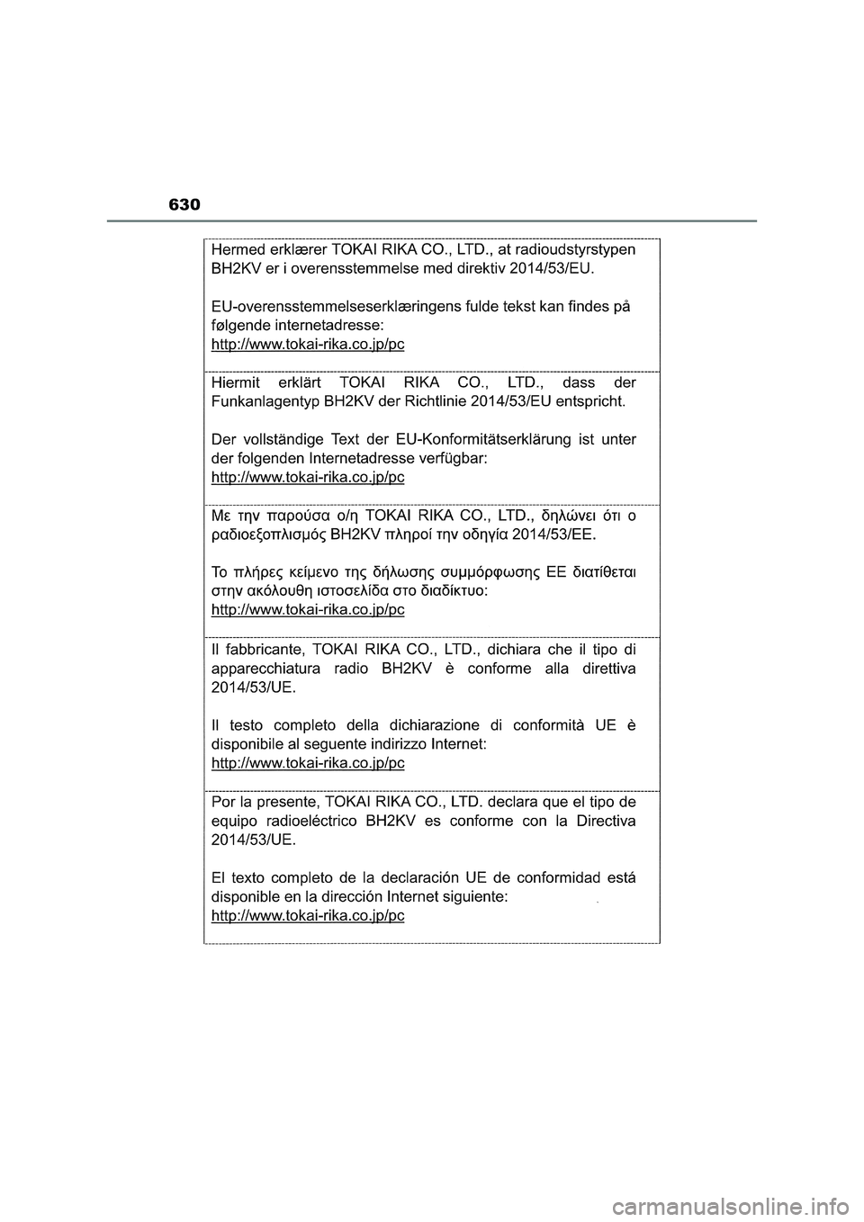 TOYOTA RAV4 PLUG-IN HYBRID 2022  Manual del propietario (in Spanish) 630 