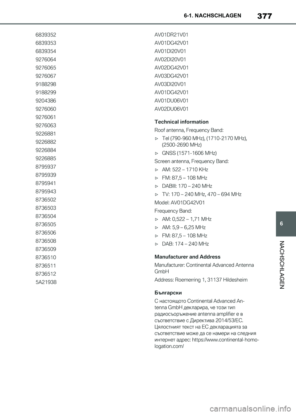 TOYOTA SUPRA 2023  Betriebsanleitungen (in German) 377
6 6-1. NACHSCHLAGEN
NACHSCHLAGEN
Supra_OM_German_OM9A433M_1_2211.book  377 ページ  ２０２２年８月３０日　火曜日　午後１時５６分 