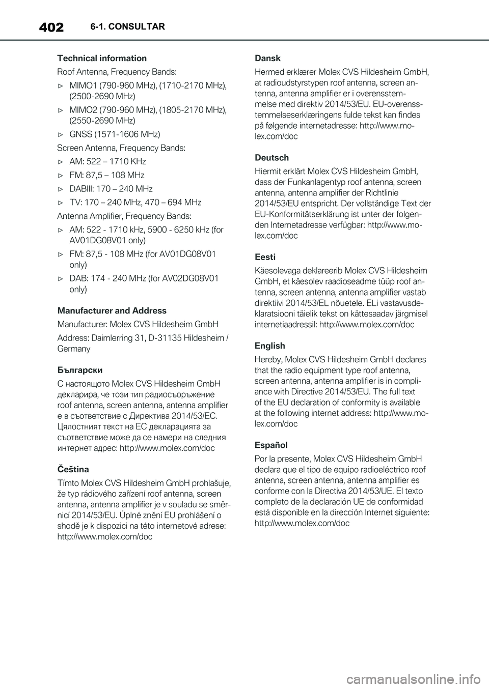 TOYOTA SUPRA 2023  Manual del propietario (in Spanish) 4026-1. CONSULTAR
Supra_OM_Spanish_OM9A434S_1_2211.book  402 ページ  ２０２２年９月１日　木曜日　午後１時５５分 