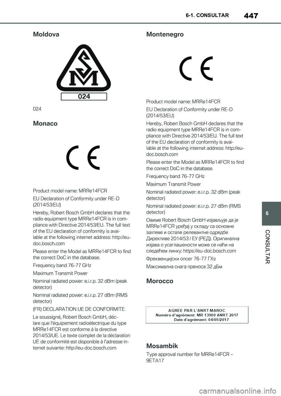 TOYOTA SUPRA 2023  Manual del propietario (in Spanish) 447
6 6-1. CONSULTAR
CONSULTAR
Supra_OM_Spanish_OM9A434S_1_2211.book  447 ページ  ２０２２年９月１日　木曜日　午後１時５５分 