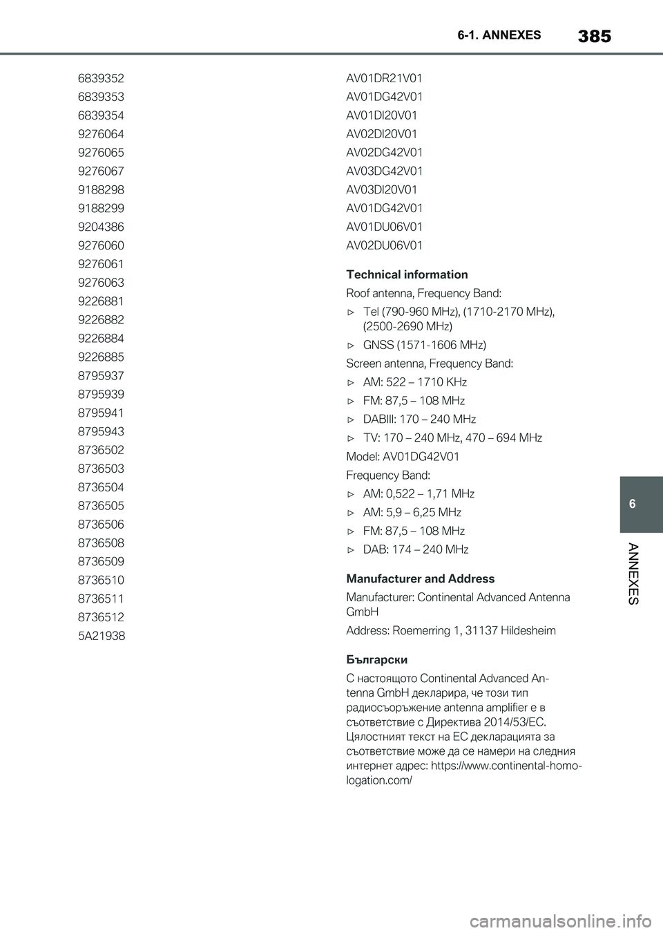 TOYOTA SUPRA 2023  Manuel du propriétaire (in French) 385
6 6-1. ANNEXES
ANNEXES
Supra_OM_French_OM9A432K_1_2211.book  385 ページ  ２０２２年８月２９日　月曜日　午後７時５４分 