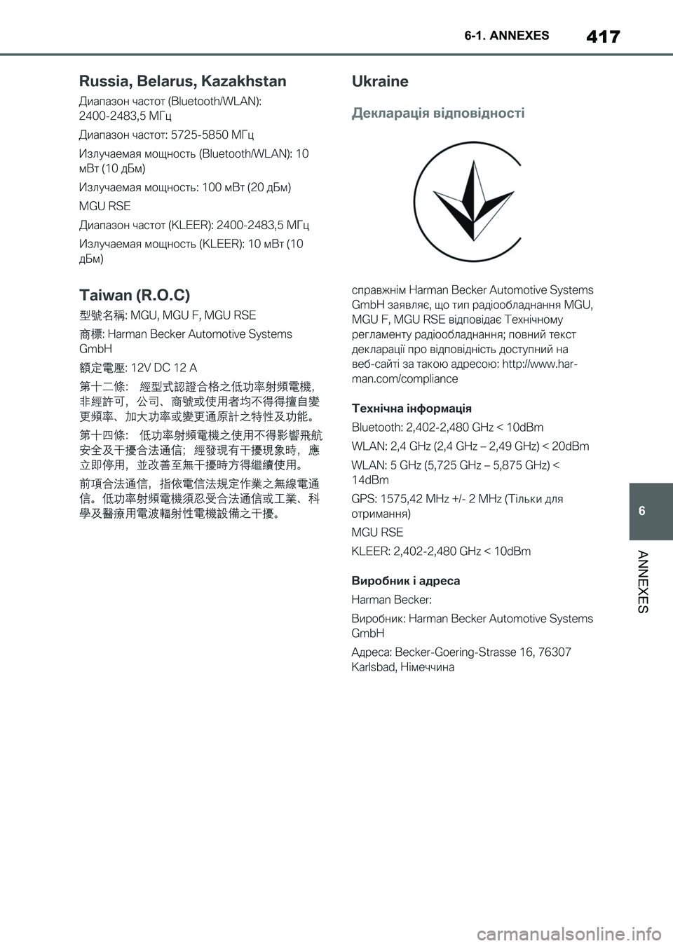 TOYOTA SUPRA 2023  Manuel du propriétaire (in French) 417
6 6-1. ANNEXES
ANNEXES
Supra_OM_French_OM9A432K_1_2211.book  417 ページ  ２０２２年８月２９日　月曜日　午後７時５４分 