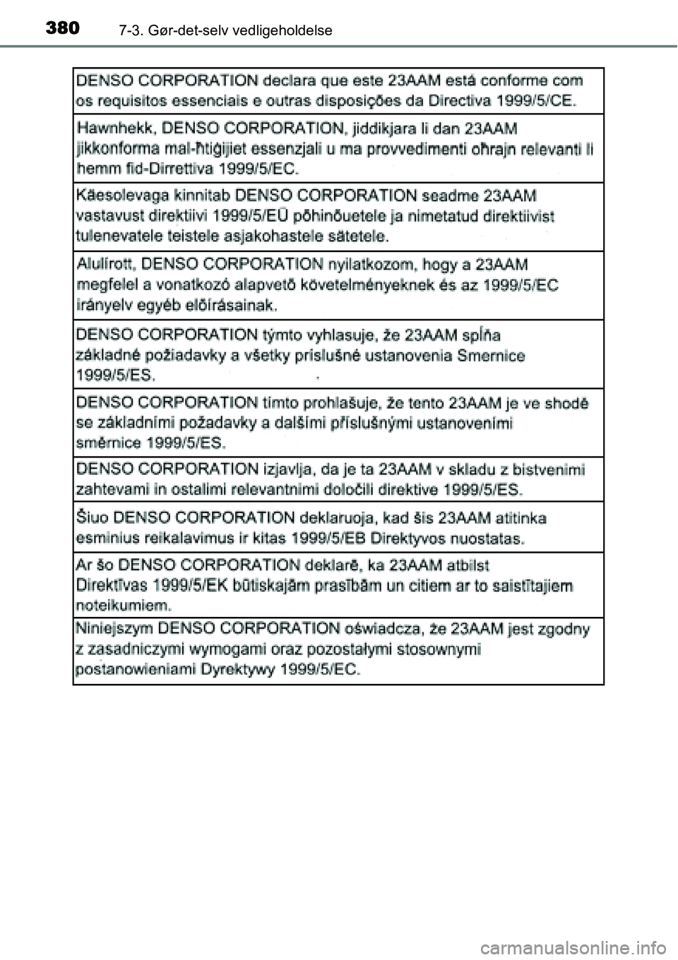 TOYOTA YARIS HATCHBACK 2015  Brugsanvisning (in Danish) 3807-3. Gør-det-selv vedligeholdelse 
