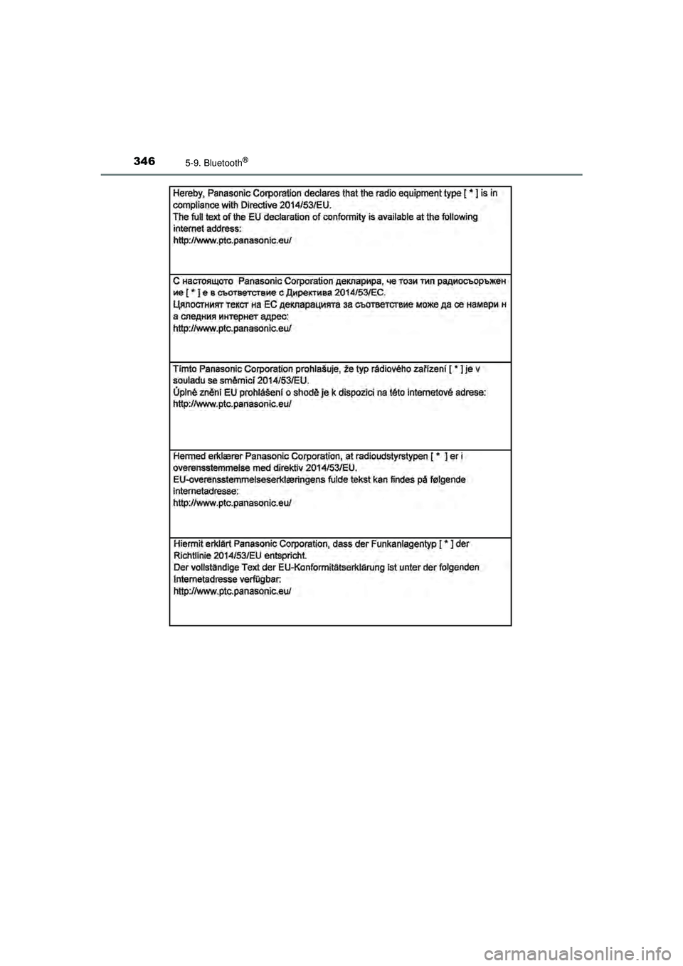 TOYOTA AYGO 2021  Instructieboekje (in Dutch) 3465-9. Bluetooth®
AYGO_OM_Europe_OM9A012E
AYGO_OM_Europe_OM9A012E.book  Page 346  Wednesday, October 28, 2020  10:30 AM 