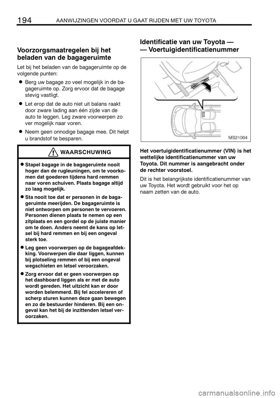 TOYOTA AYGO 2008  Instructieboekje (in Dutch) 