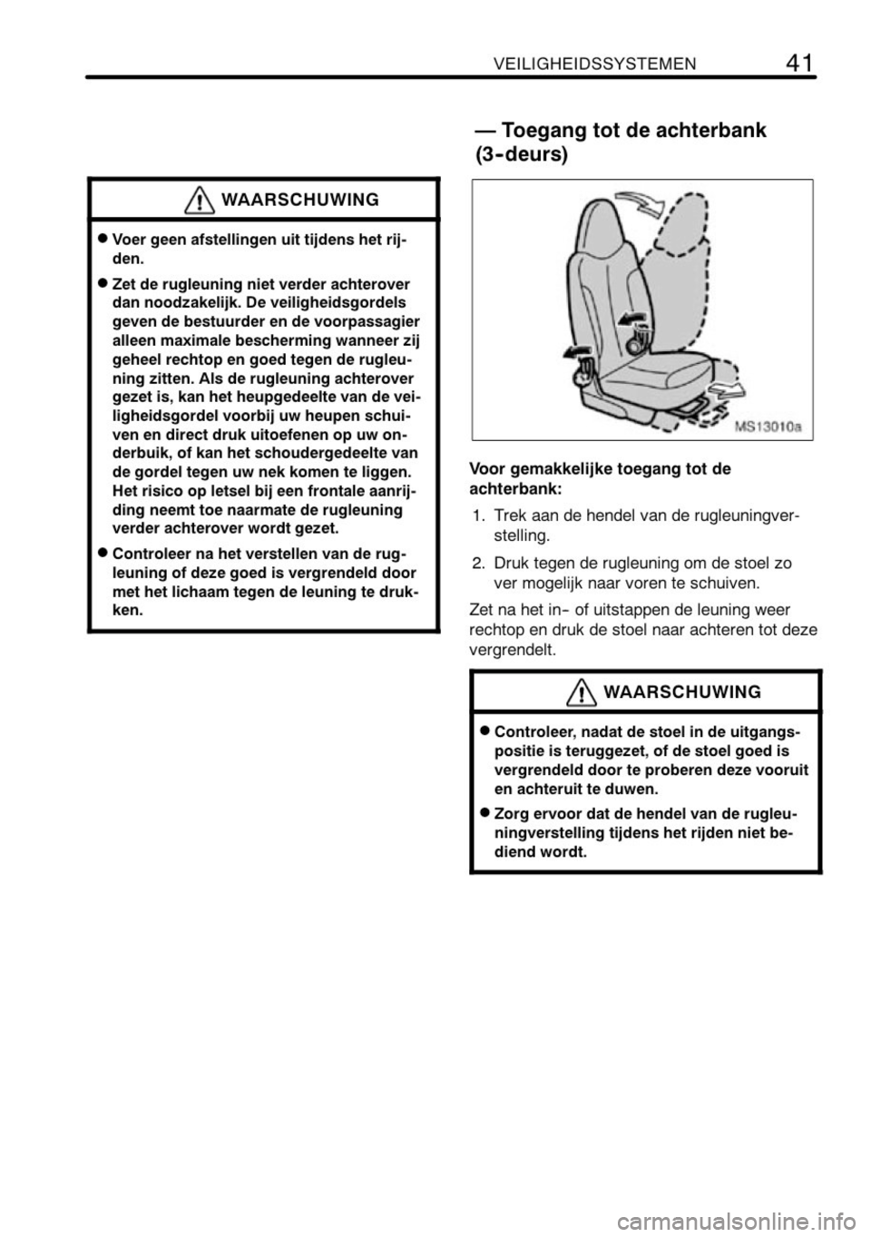 TOYOTA AYGO 2008  Instructieboekje (in Dutch) 
