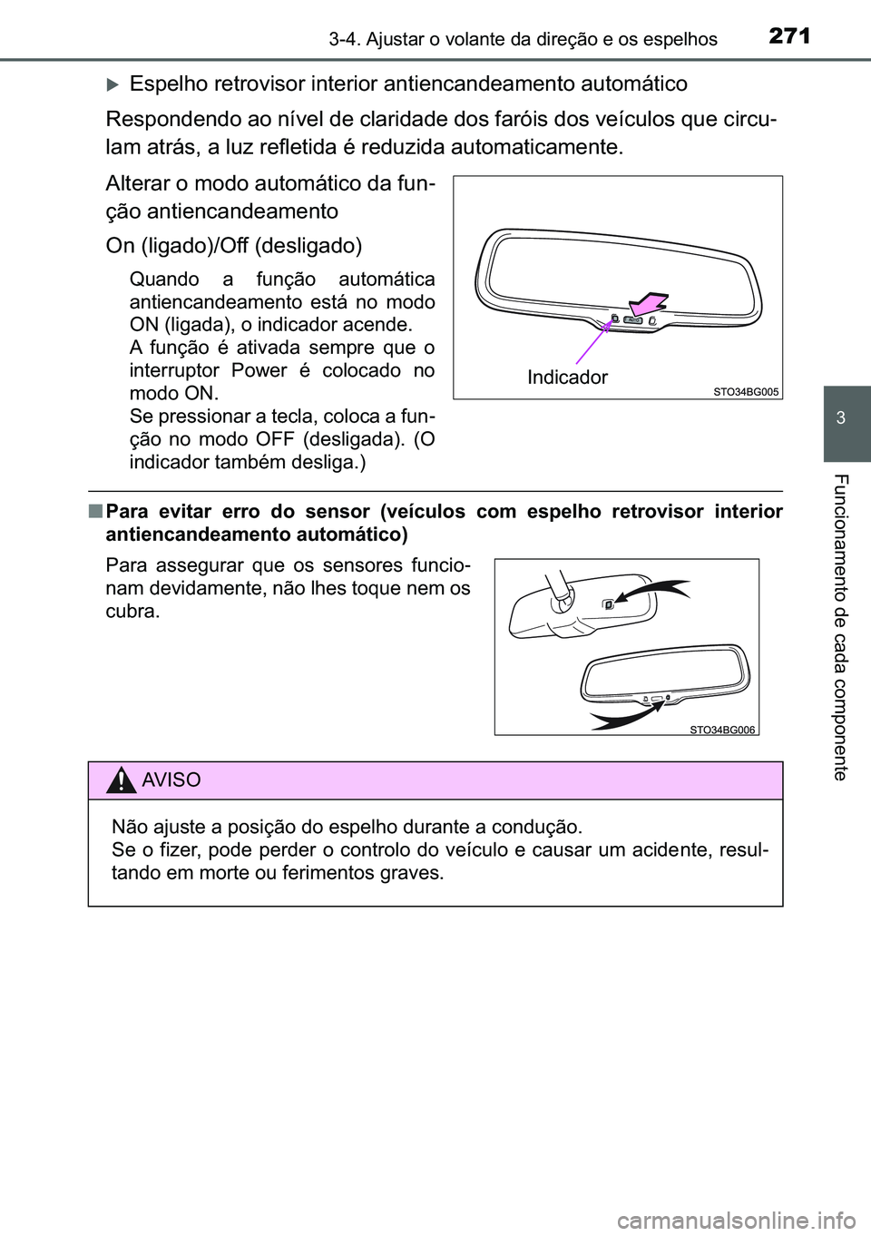 TOYOTA C-HR 2023  Manual de utilização (in Portuguese) 271������$�M�X�V�W�D�U��R��Y�R�O�D�Q�W�H��G�D��G�L�U�H�o�m�R��H��R�V��H�V�S�H�O�K�R�V
�
�)�X�Q�F�L�R�Q�D�P�H�Q�W�R��G�H��F�D�G�D��F�R�P�S�R�Q�H�Q�W�H
�X<0028005600530048004f004b0052000