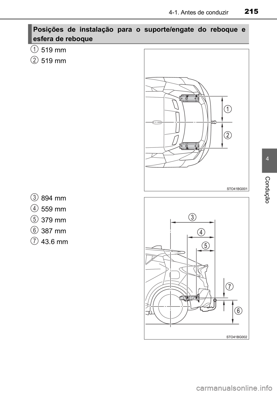 TOYOTA C_HR HYBRID 2016  Manual de utilização (in Portuguese) 215������$�Q�W�H�V��G�H��F�R�Q�G�X�]�L�U
�
�&�R�Q�G�X�o�m�R
�����P�P�
�����P�P�
�����P�P
�����P�P�
�����P�P�
�����P�P�
������P�P�
�3�R�V�L�o�}�H�V� �G�H� �