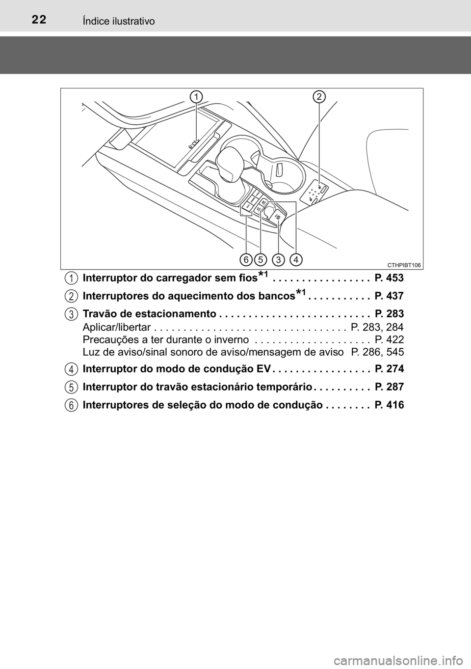 TOYOTA CAMRY 2020  Manual de utilização (in Portuguese) 22�Ë�Q�G�L�F�H��L�O�X�V�W�U�D�W�L�Y�R
�,�Q�W�H�U�U�X�S�W�R�U��G�R��F�D�U�U�H�J�D�G�R�U��V�H�P��I�L�R�V�
������������������������������������ �3�����
�,�Q