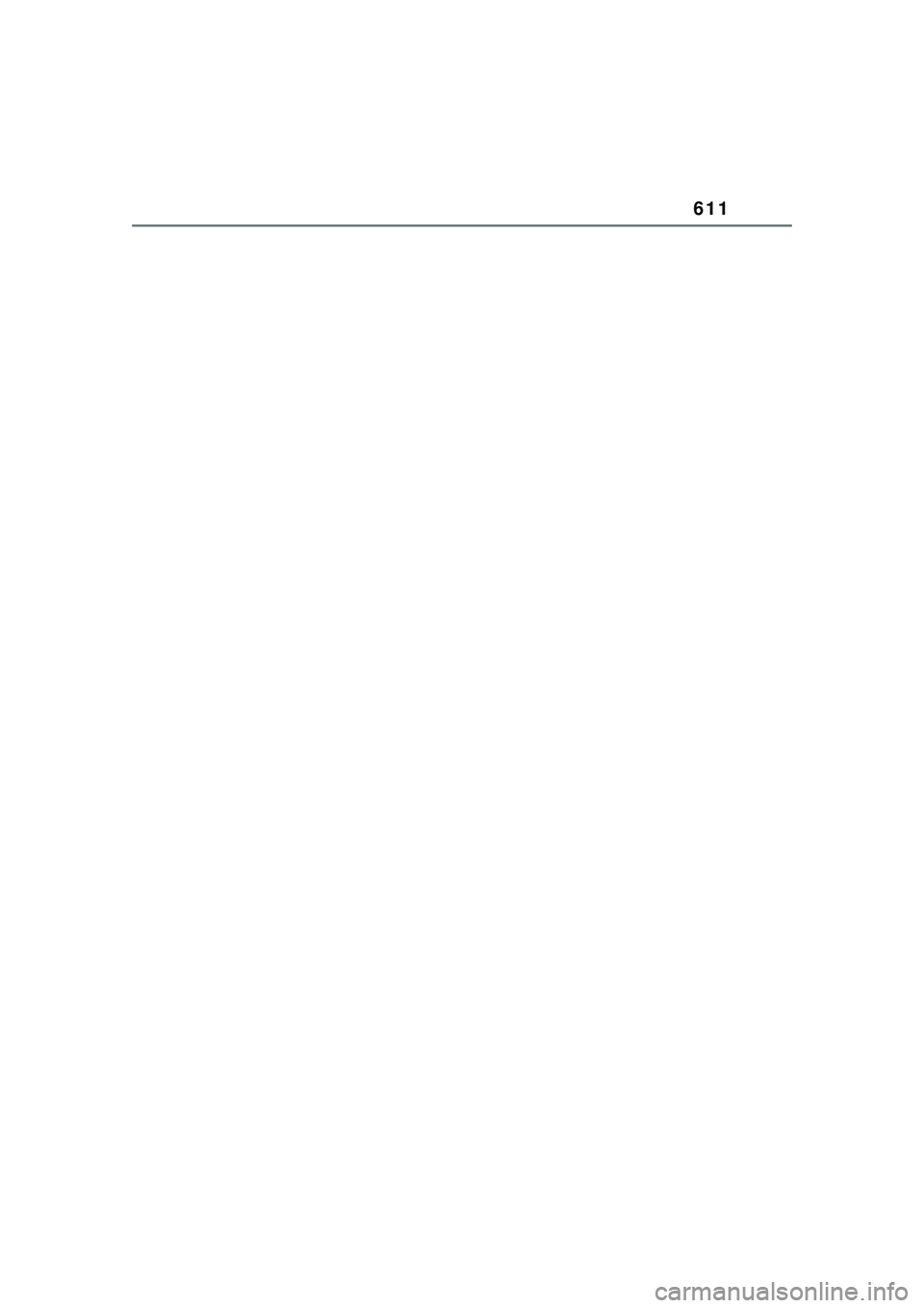 TOYOTA COROLLA CROSS 2022  Owners Manual 611 