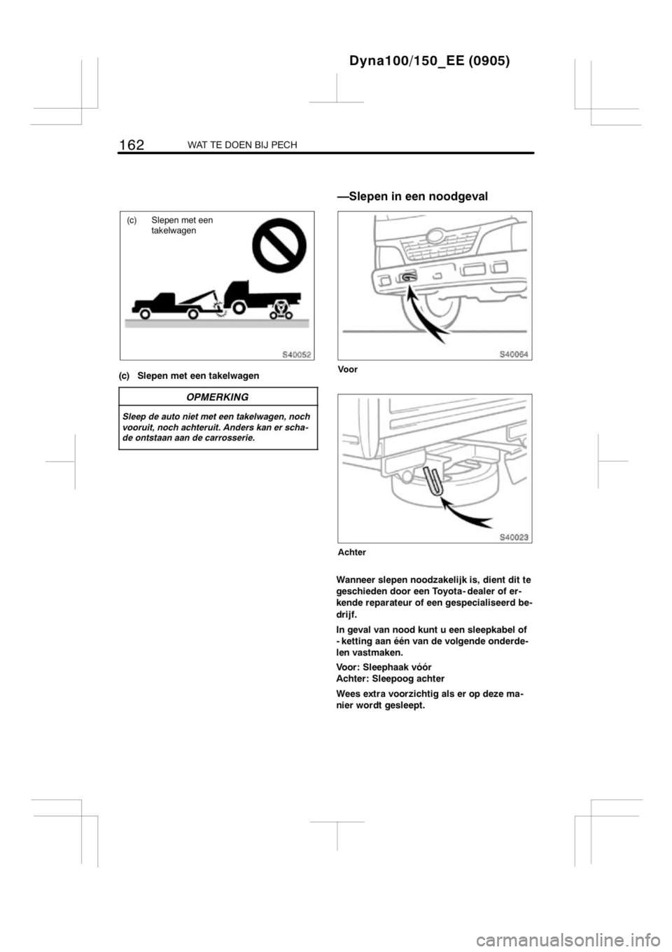 TOYOTA DYNA 2013  Instructieboekje (in Dutch) 