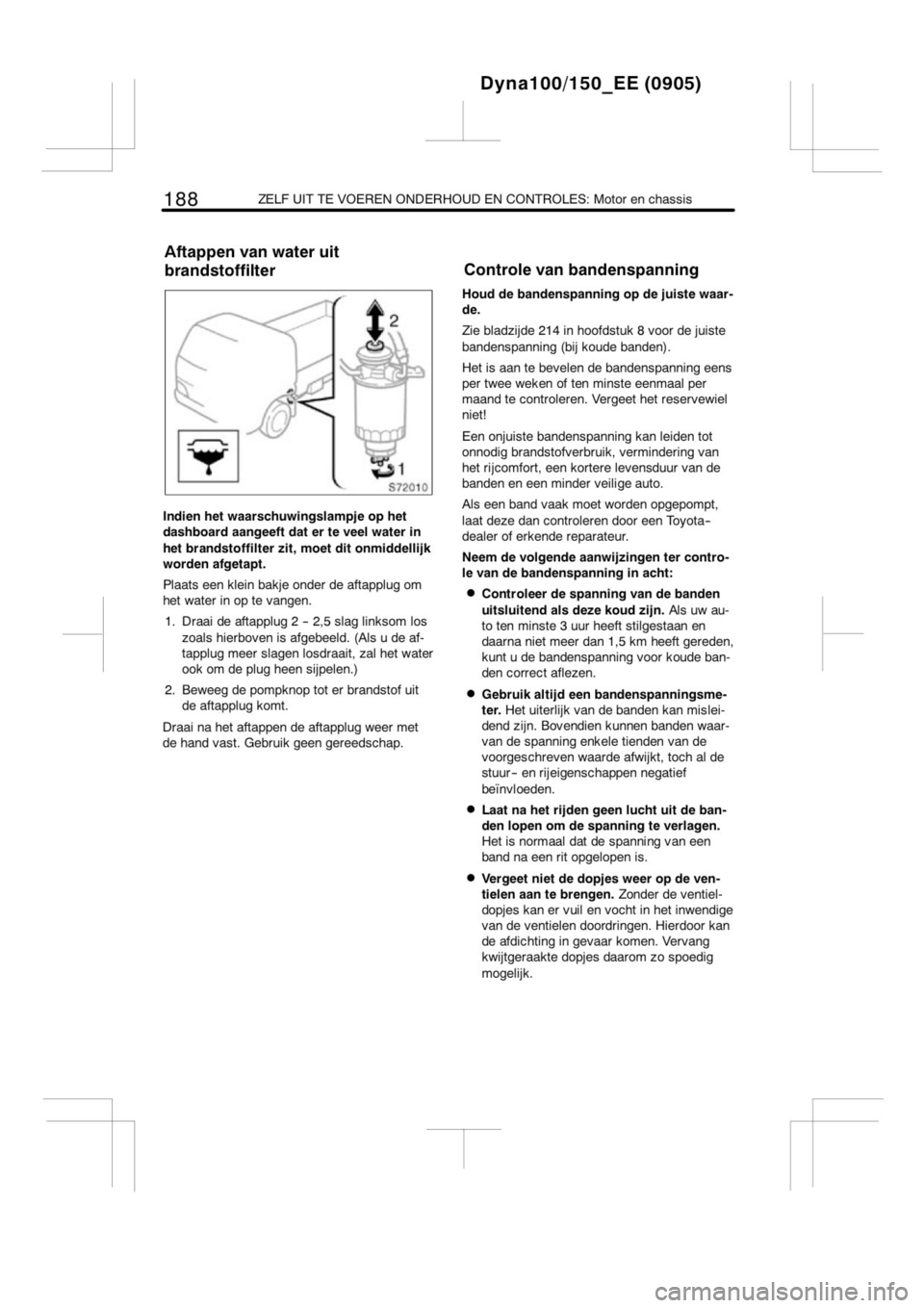 TOYOTA DYNA 2013  Instructieboekje (in Dutch) 
