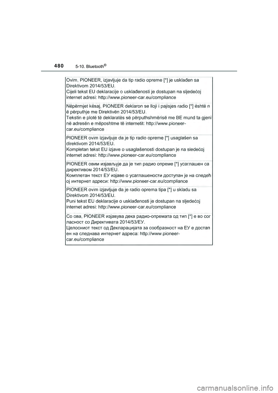 TOYOTA HILUX 2019  Instructieboekje (in Dutch) 4805-10. Bluetooth®
HILUX_OM_OM0K375E_(EE)
HILUX_OM_OM0K375E_(EE).book  Page 480  Thursday, April 12, 2018  12:31 PM 